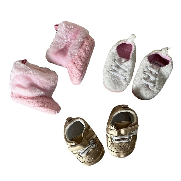 BABY GIRL SET OF 3 SHOES 3-6 Months NWOT - Picture 2 of 10